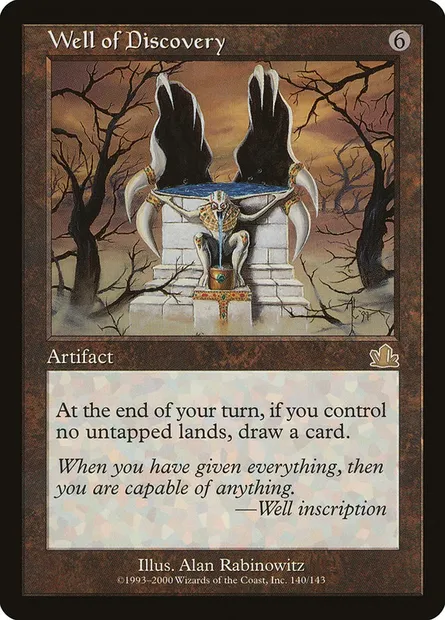 Well of Discovery, Magic card PCY 140 — Prophecy set