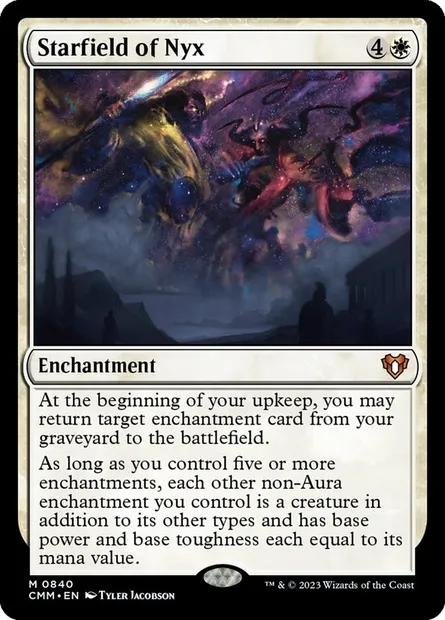 Starfield of Nyx, Magic card CMM 840 — Commander Masters set