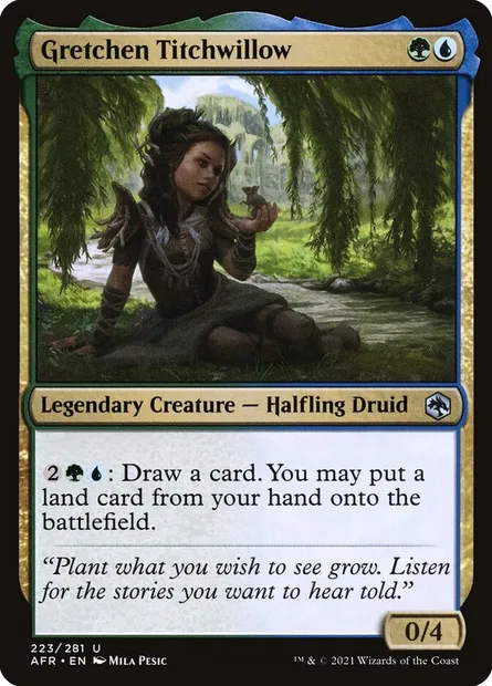 Gretchen Titchwillow, Magic card AFR 223 — Adventures in the Forgotten Realms set