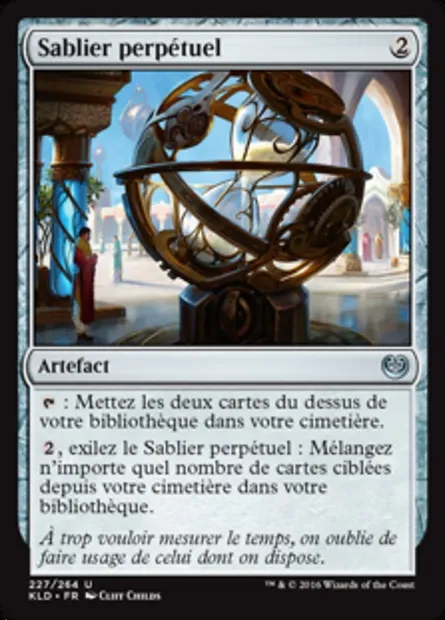Sablier perpétuel, carte Magic KLD 227 — extension Kaladesh