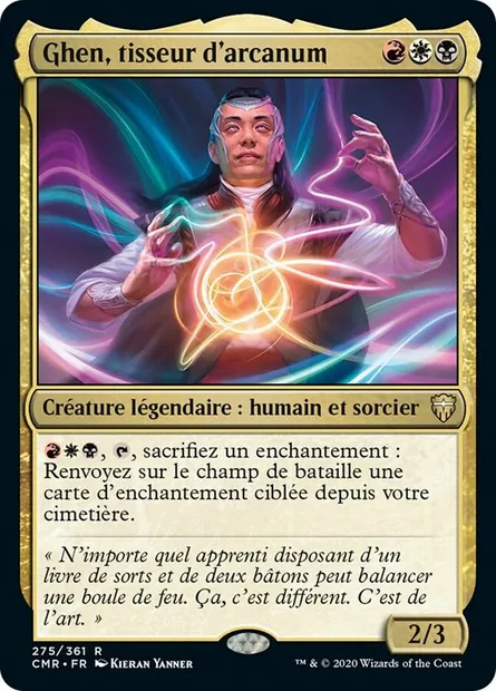 Ghen, tisseur d'arcanum, carte Magic CMR 275 — extension Commander Legends