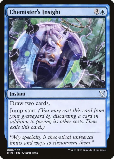 Chemister's Insight, Magic card C19 80 — Commander 2019 set