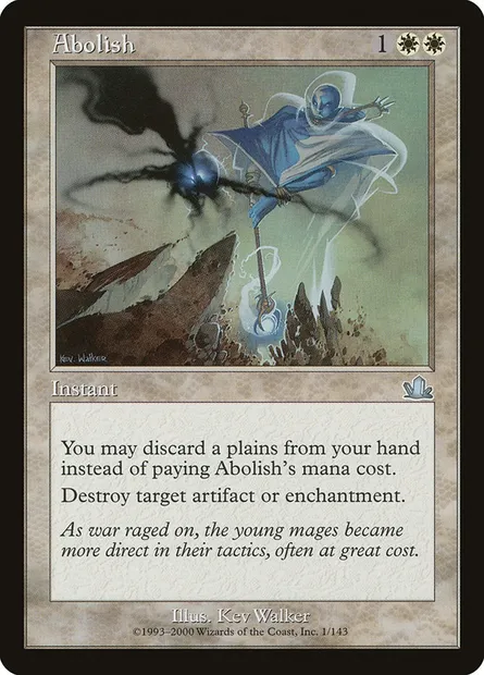 Abolish, Magic card PCY 1 — Prophecy set
