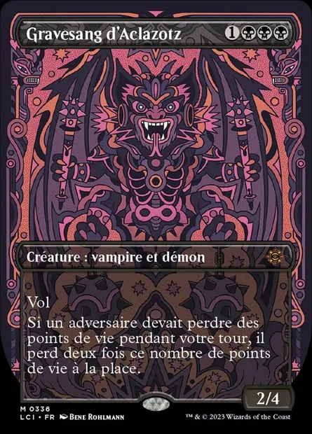 Gravesang d'Aclazotz, carte Magic LCI 336 — extension The Lost Caverns of Ixalan