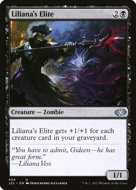 Liliana's Elite, Magic card J22 434 — Jumpstart 2022 set