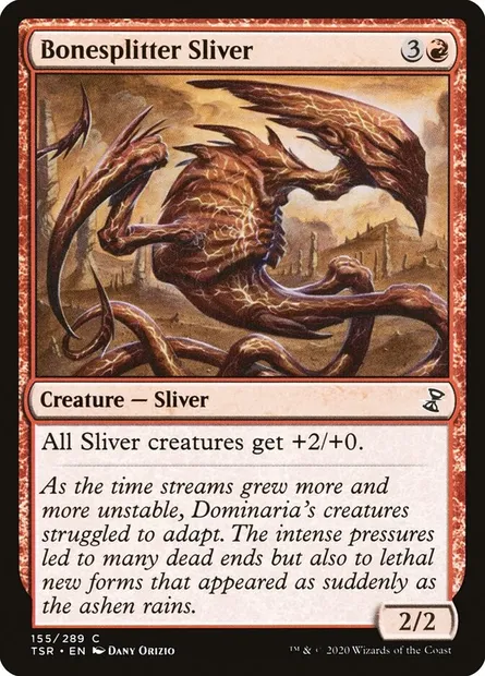 Bonesplitter Sliver, Magic card TSR 155 — Time Spiral Remastered set