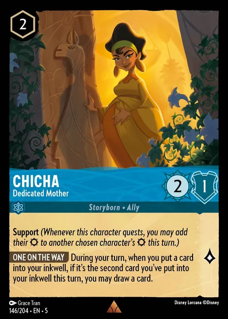 Chicha - Dedicated Mother, Disney Lorcana card CH5-146 — Shimmering Skies set