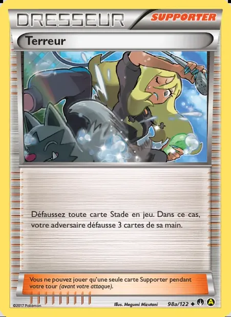 Terreur, carte Pokémon BKP 98a — extension Rupture Turbo