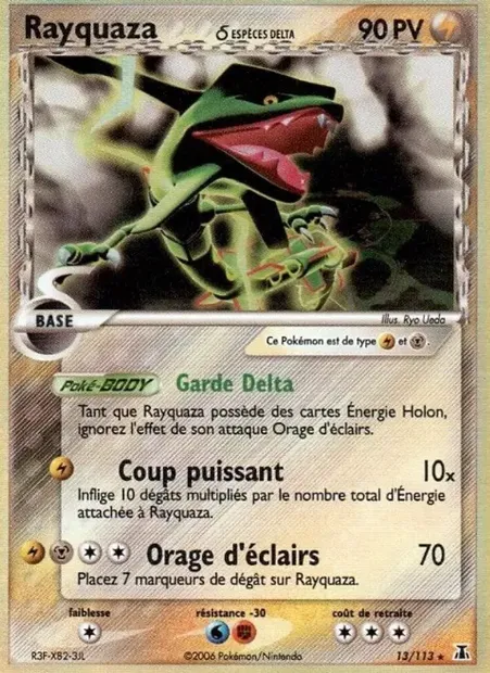 Rayquaza δ, carte Pokémon DS 13 — extension EX Espèces Delta