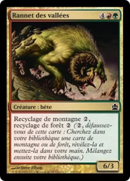 Rannet des vallées, carte Magic CMD 232 — extension Commander 2011
