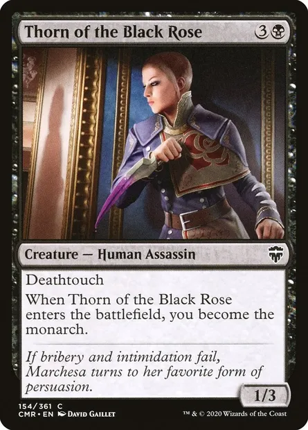 Thorn of the Black Rose, Magic card CMR 154 — Commander Legends set