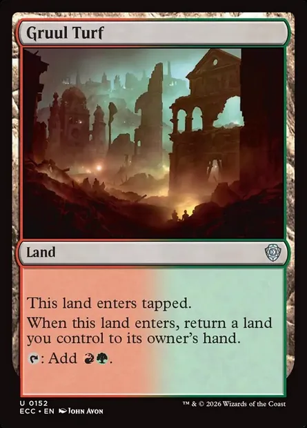 Gruul Turf, Magic card ECC 152 — Lorwyn Eclipsed Commander set