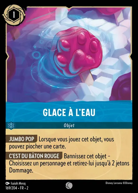 Glace à l'eau, carte Disney Lorcana CH2-169 — extension L'Ascension des Floodborn