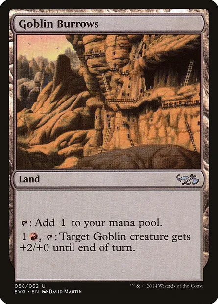 Goblin Burrows, Magic card EVG 58 — Duel Decks Anthology: Elves vs. Goblins set