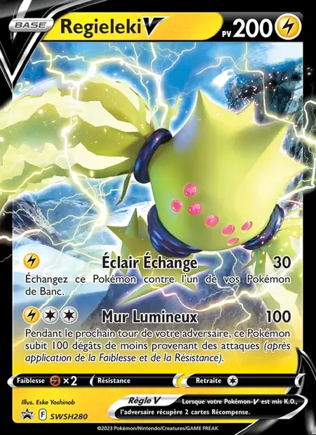 Regieleki V, carte Pokémon SWSH 280 — extension Promo SWSH