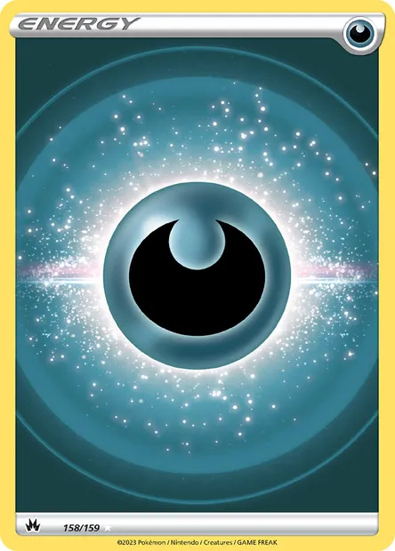 Darkness Energy, Pokémon card CRZ 158 — Crown Zenith set