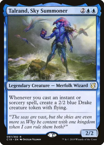Talrand, Sky Summoner, Magic card C19 97 — Commander 2019 set