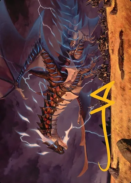 Neriv, Heart of the Storm // Neriv, Heart of the Storm, Magic card ATDM 25 — Tarkir: Dragonstorm Art Series set