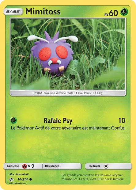 Mimitoss, carte Pokémon UNB 10 — extension Alliance Infaillible
