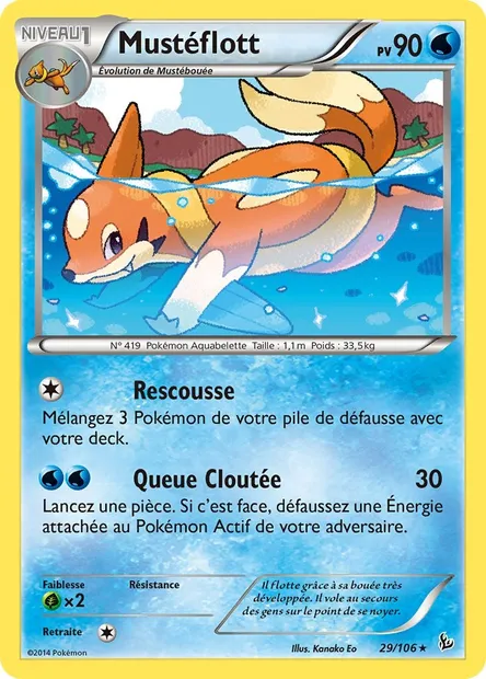 Mustéflott, carte Pokémon FLF 29 — extension Étincelles