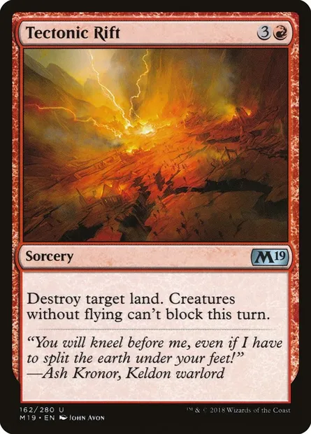 Tectonic Rift, Magic card M19 162 — Core Set 2019 set