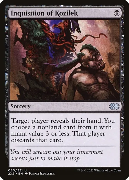 Inquisition of Kozilek, Magic card 2X2 80 — Double Masters 2022 set
