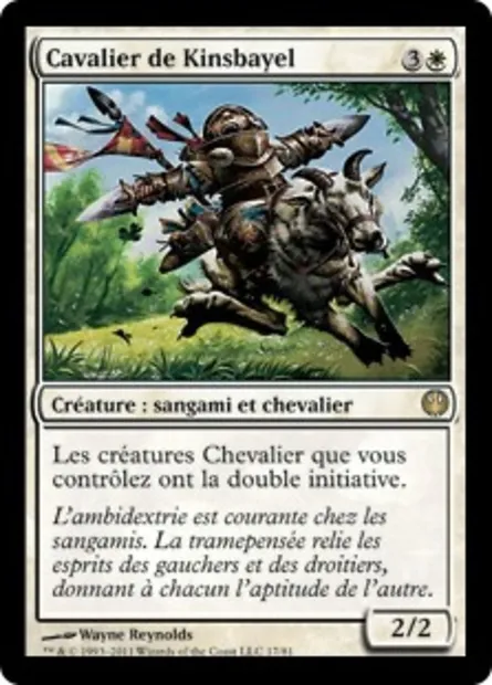 Cavalier de Kinsbayel, carte Magic DDG 17 — extension Duel Decks: Knights vs. Dragons