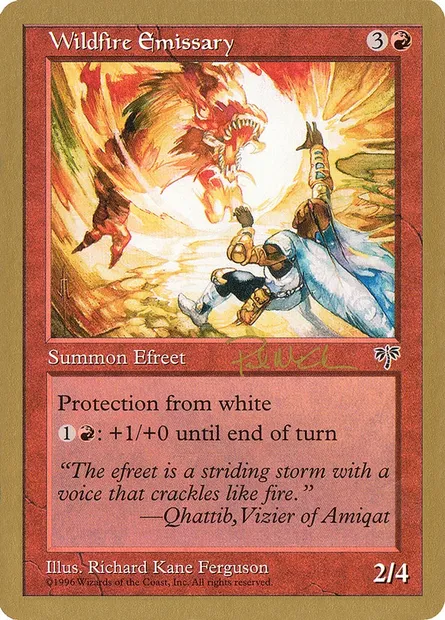 Wildfire Emissary, Magic card WC97 pm203 — World Championship Decks 1997 set