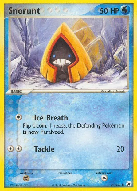 Snorunt, Pokémon card HL 73 — Hidden Legends set