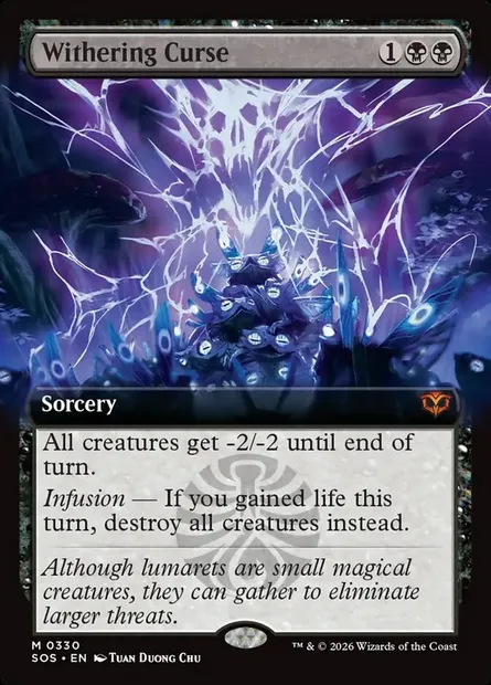 Withering Curse, Magic card SOS 330 — Secrets of Strixhaven set