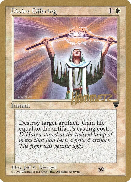 Divine Offering, Magic card PTC shr6sb — Pro Tour Collector Set set