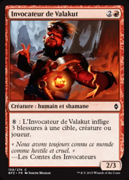 Invocateur de Valakut, carte Magic BFZ 159 — extension La bataille de Zendikar