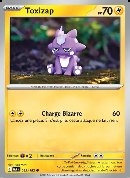 Toxizap, carte Pokémon PAR 069 — extension Faille Paradoxe