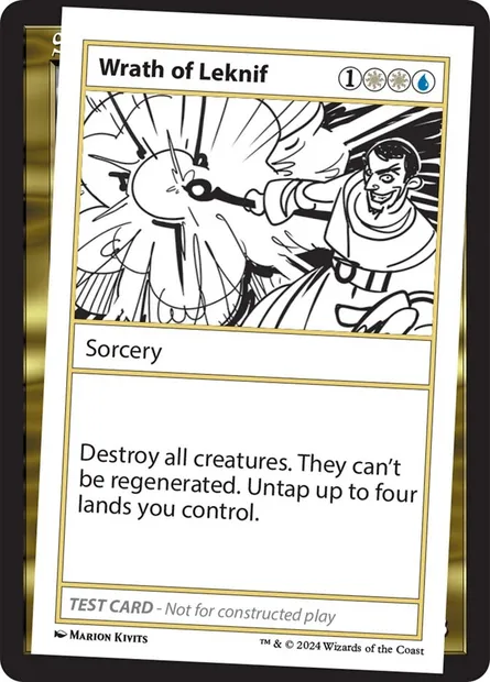 Wrath of Leknif, carte Magic MB2 605 — extension Mystery Booster 2