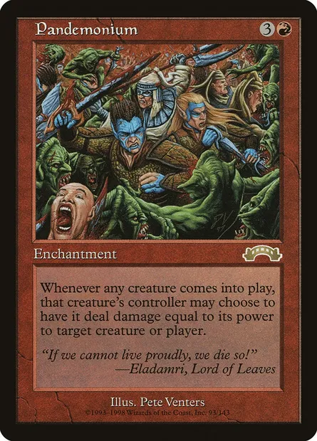 Pandémonium, carte Magic EXO 93 — extension Exode