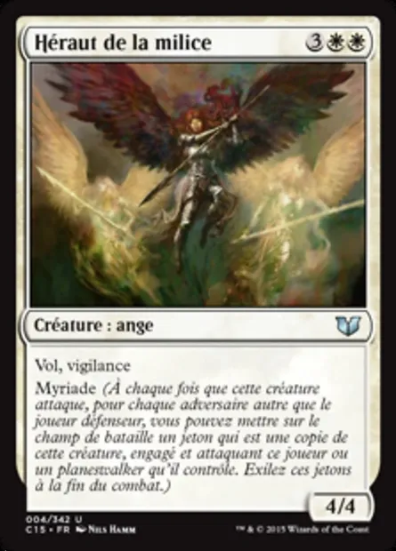 Héraut de la milice, carte Magic C15 4 — extension Commander 2015