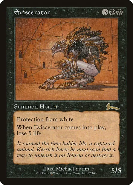 Éviscérateur, carte Magic ULG 52 — extension Héritage d'Urza