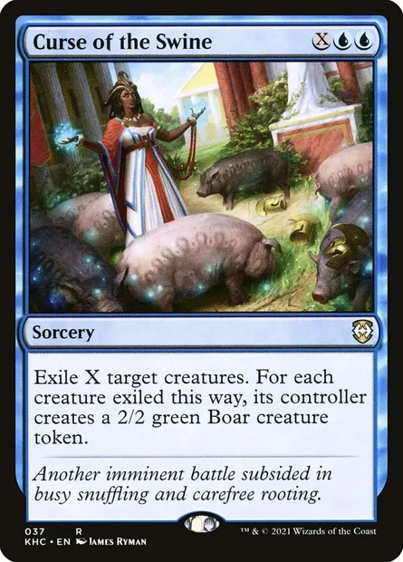 Curse of the Swine, Magic card KHC 37 — Kaldheim Commander set