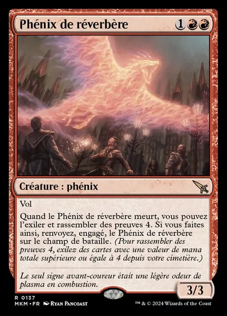 Phénix de réverbère, carte Magic MKM 137 — extension Murders at Karlov Manor