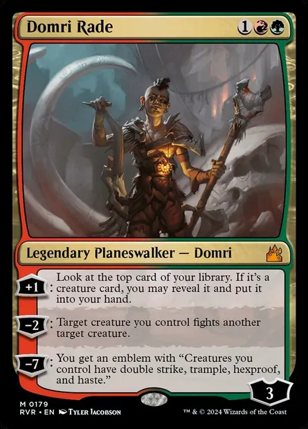Domri Rade, Magic card RVR 179 — Ravnica Remastered set