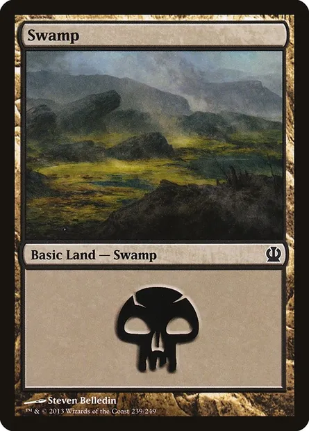 Swamp, Magic card THS 239 — Theros set