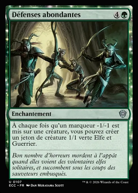 Défenses abondantes, carte Magic ECC 107 — extension Lorwyn Eclipsed Commander