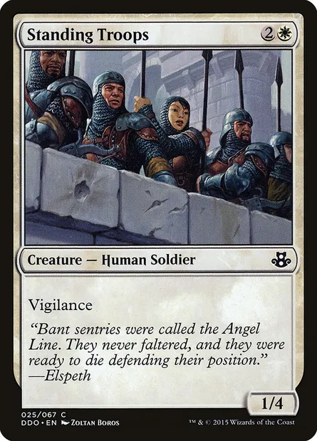 Standing Troops, Magic card DDO 25 — Duel Decks: Elspeth vs. Kiora set