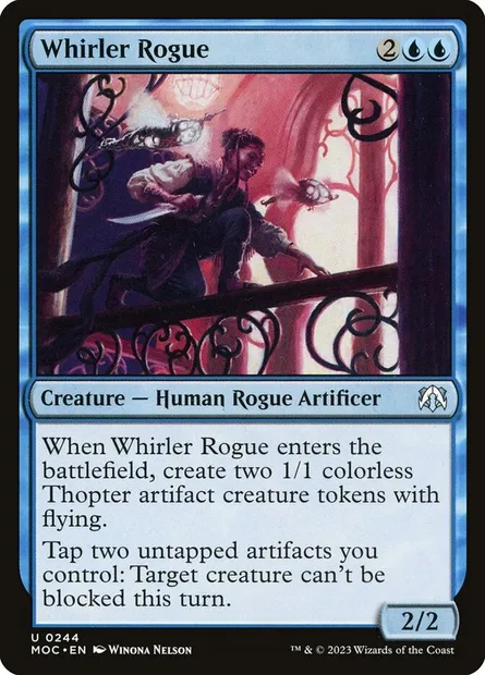 Whirler Rogue, Magic card MOC 244 — March of the Machine Commander set