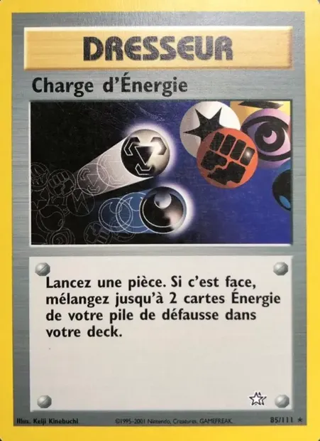 Charge d'Énergie, carte Pokémon NG 85 — extension Neo Genesis