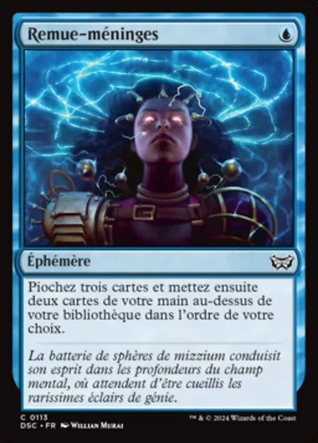 Remue-méninges, carte Magic DSC 113 — extension Duskmourn: House of Horror Commander