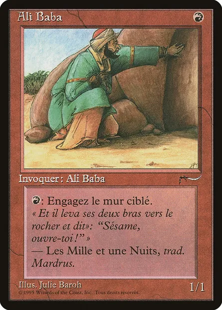 Ali Baba, Magic card REN 71 — Renaissance set
