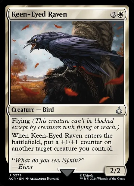 Keen-Eyed Raven, Magic card ACR 279 — Assassin's Creed set