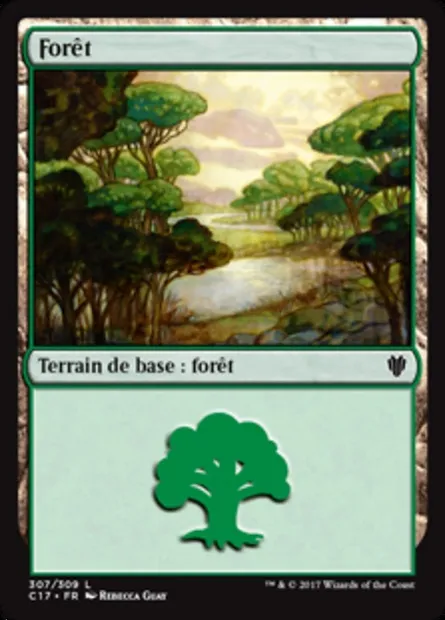 Forêt, carte Magic C17 307 — extension Commander 2017