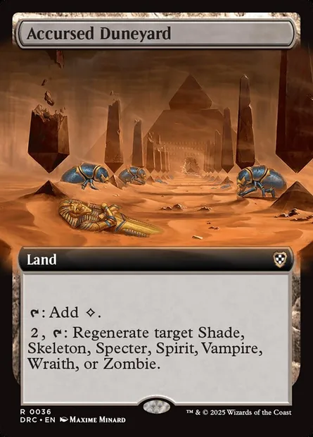 Accursed Duneyard, Magic card DRC 36 — Aetherdrift Commander set